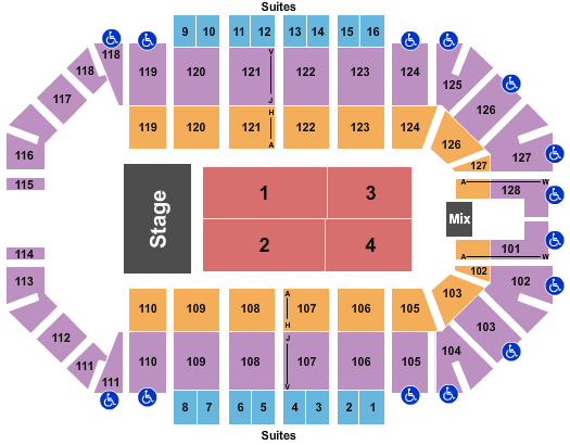 Ford Park Arena Endstage 3 Seating Chart