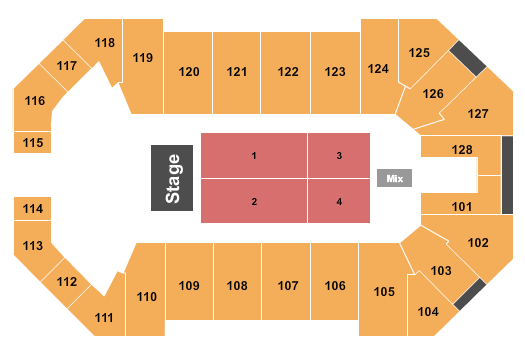 Ford Park Arena Endstage 3 Seating Chart