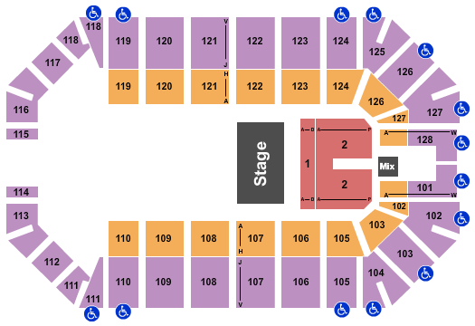 Ford Park Arena Gary Allan Seating Chart