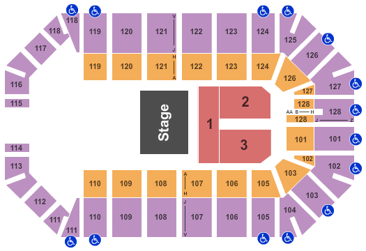 Ford Park Arena Half House Seating Chart