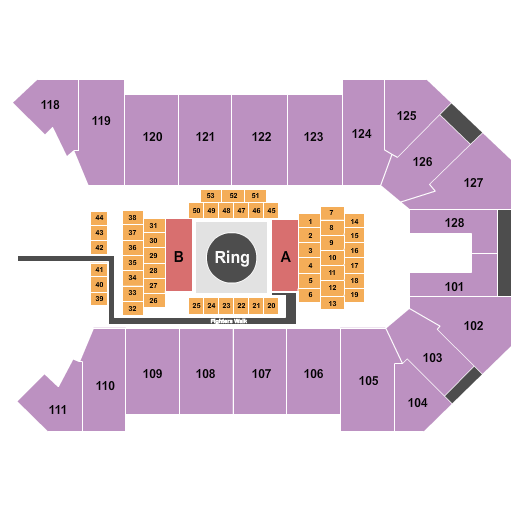 Ford Park Arena MMA Seating Chart