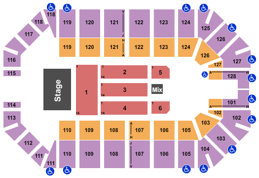 Ford Park Arena MercyMe Seating Chart