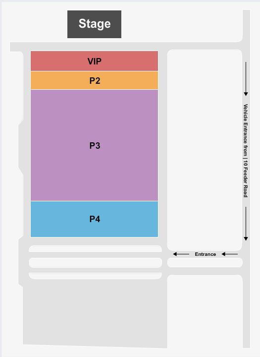 Ford Park Entertainment Complex Drive-In - Interactive Seating Chart