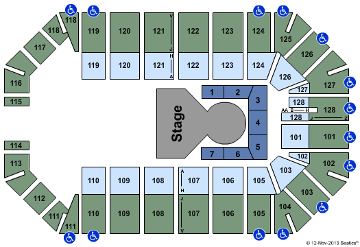 Gerald R Ford Park DO NOT USE - WRONG VENUE Seating Chart