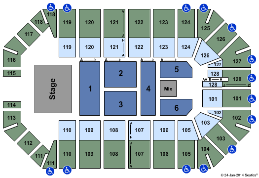 Ford Park Arena Elton John Seating Chart