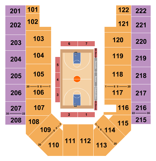 Ford Wyoming Center Basketball - Globetrotters Seating Chart