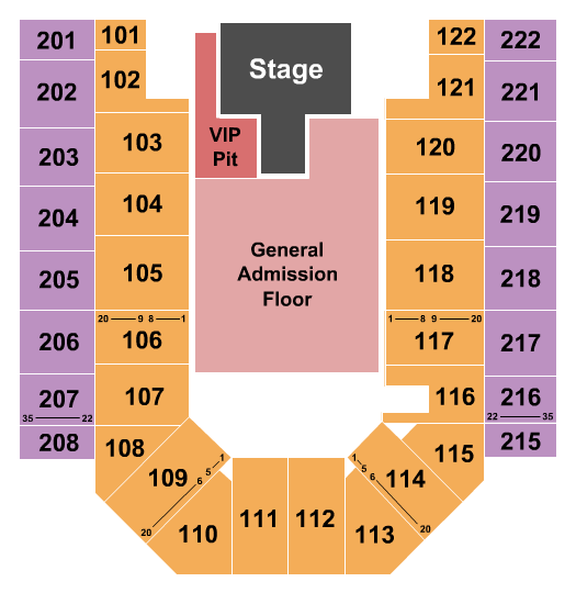 Ford Wyoming Center Cody Johnson Seating Chart