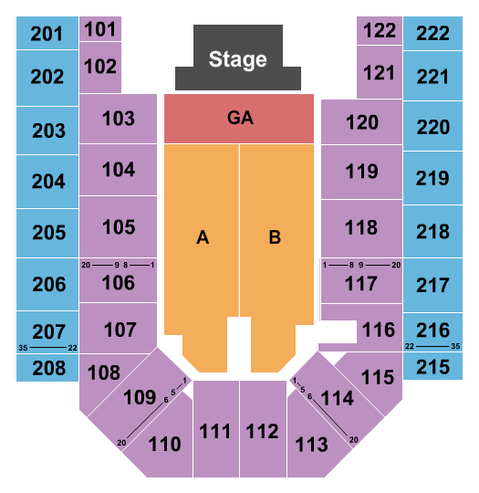 Ford Wyoming Center Halestorm Seating Chart