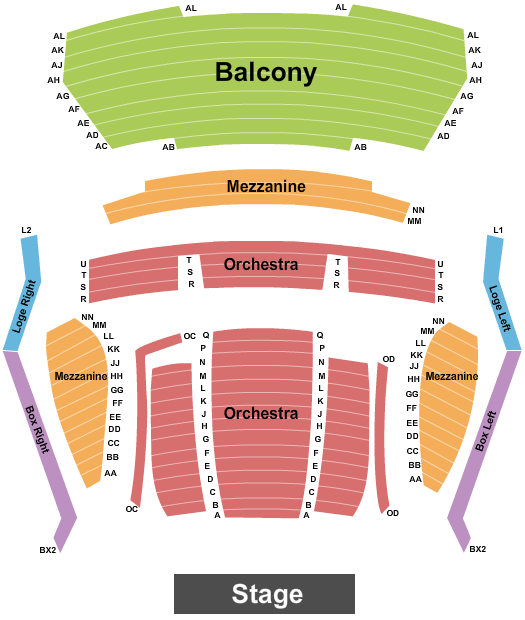 Forest Hills Fine Arts Center End Stage Seating Chart