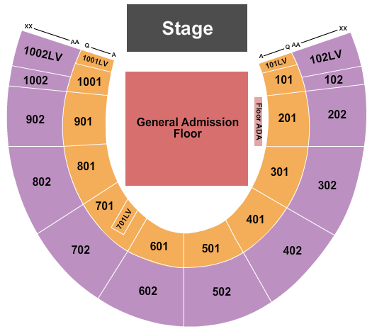 The Killers Forest Hills Stadium Seating Chart