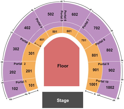Forest Hills Stadium My Morning Jacket Seating Chart