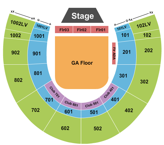 Forest Hills Stadium Rock The Bells 2 Seating Chart