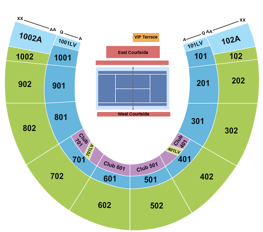 Forest Hills Stadium Tennis 2 Seating Chart
