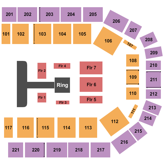 Fort Bend County Epicenter Wrestling Seating Chart