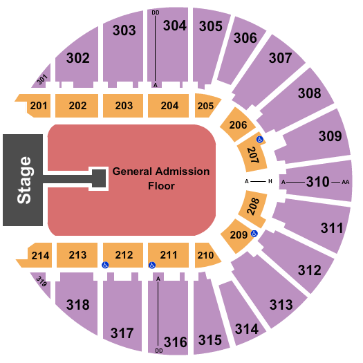 Fort Worth Convention Center Arena Blackpink Seating Chart