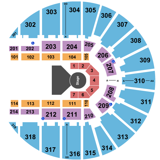 Fort Worth Convention Center Arena Cirque - Varekai Seating Chart