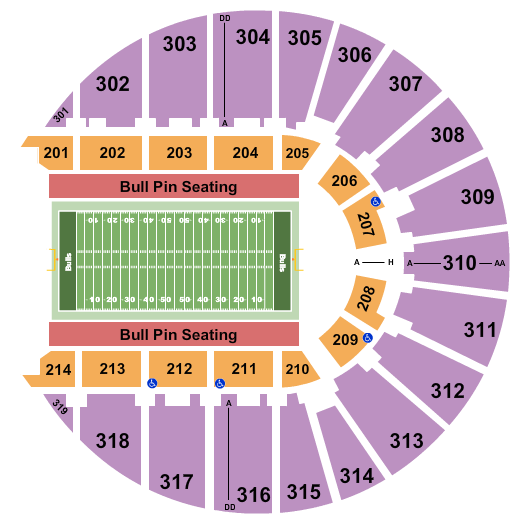 Fort Worth Convention Center Arena Football Seating Chart