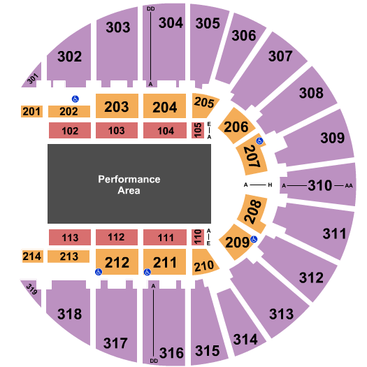 Fort Worth Convention Center Arena Marvel Seating Chart