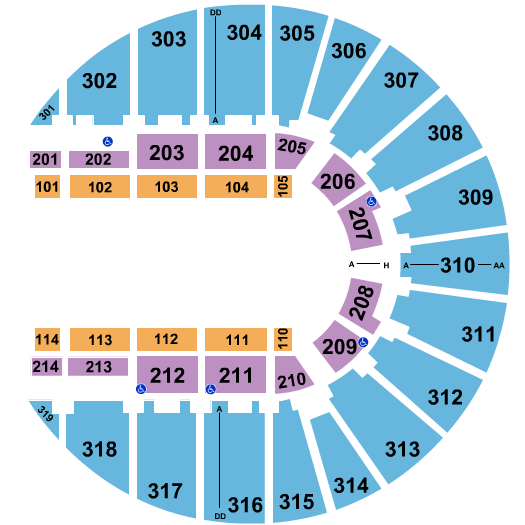 Fort Worth Convention Center Arena Circus Seating Chart
