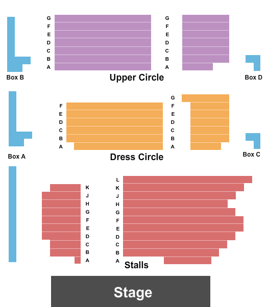 Fortune Theatre End Stage Seating Chart