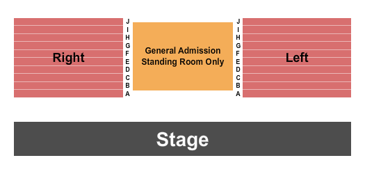 Forum River Center Arena GA/Left/Right Seating Chart