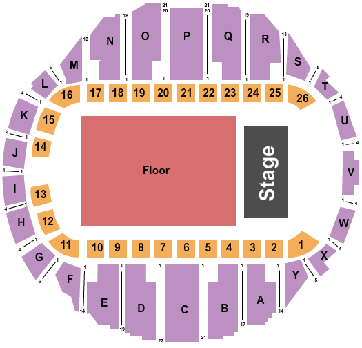 CRC Roofers Coliseum Seating Chart
