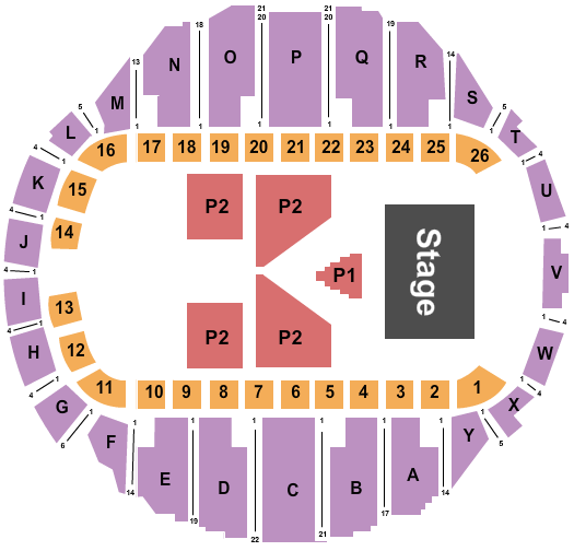 Foster Communications Coliseum For King and Country Seating Chart