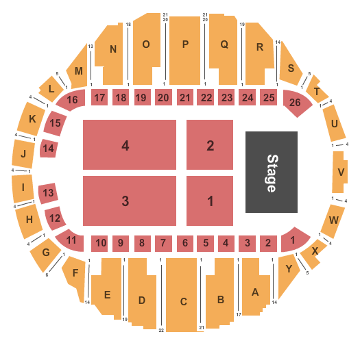 Foster Communications Coliseum ZZ Top Seating Chart