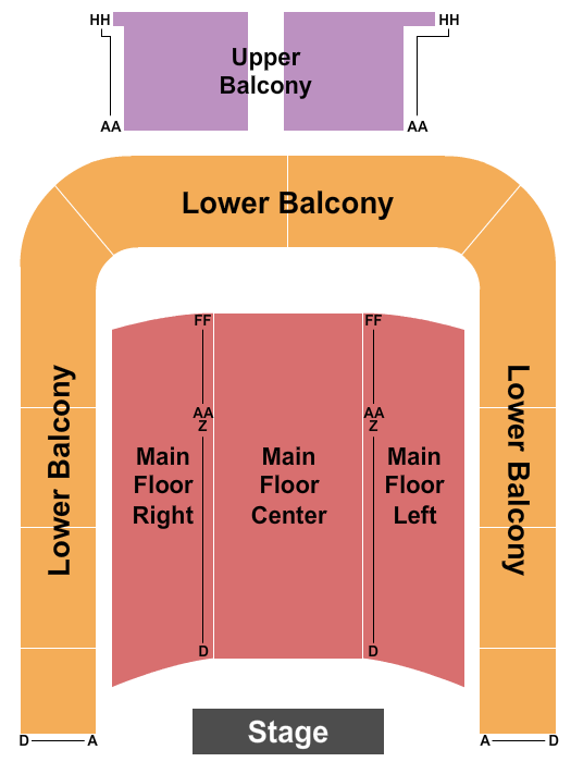 Fountain Street Church End Stage Seating Chart