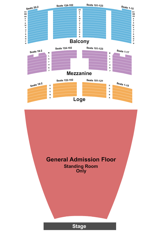Sound Tribe Sector 9 Fox Theater - Oakland Seating Chart