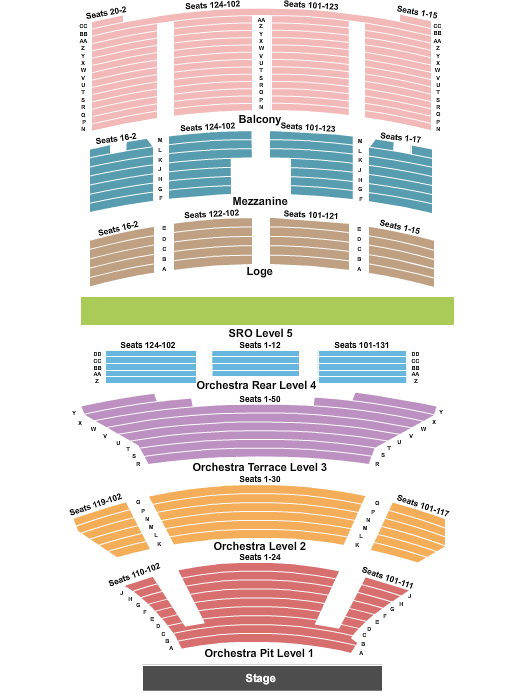 Fox Theatre Seating Chart - Oakland