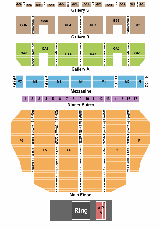 Fox Theatre - Detroit Boxing Seating Chart