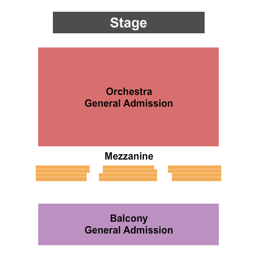 Fox Theatre - Redwood City CA Endstage GA Seating Chart