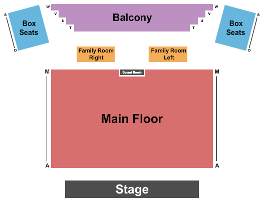 Francis J. Gaudette Theatre At Everett Performing Arts Center Endstage Seating Chart