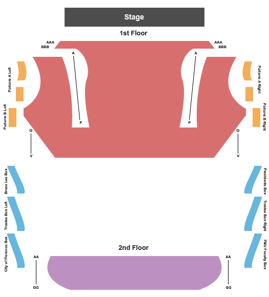 Mainstage at Francis Marion University Performing Arts Center Seating Chart