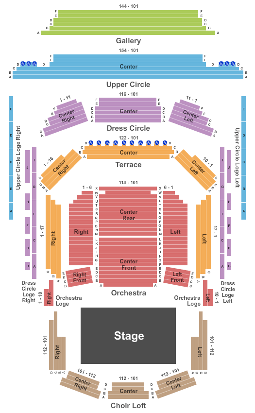 Francis Winspear Centre Seating Chart