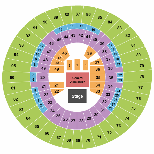 Iowa Events Center Seating Chart