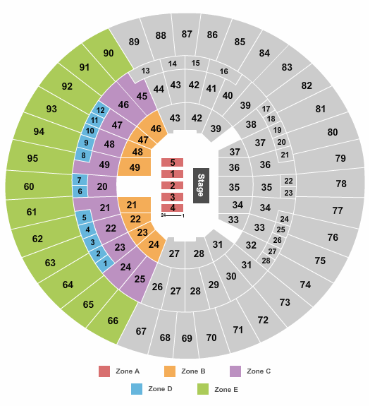Frank Erwin Center Disney Live - IntZone Seating Chart