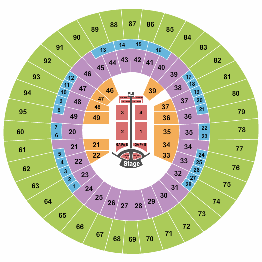 Frank Erwin Center Jonas Brothers Seating Chart