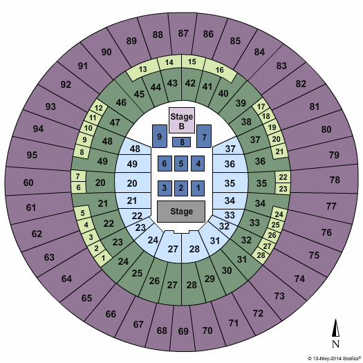 Frank Erwin Center Michael Buble Seating Chart