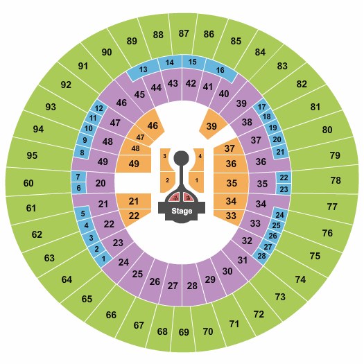 Frank Erwin Center Michael Buble1 Seating Chart