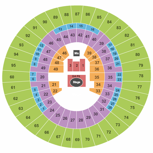 Frank Erwin Center NKOTB Seating Chart