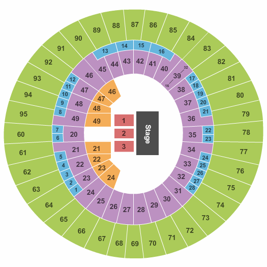 Frank Erwin Center Sesame Street Seating Chart