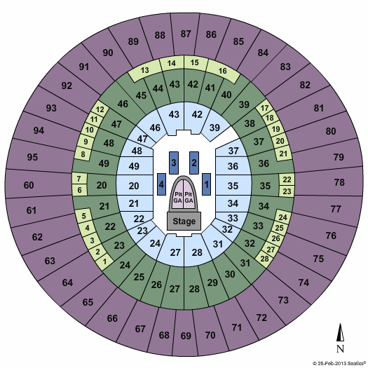 Frank Erwin Center Taylor Swift Seating Chart