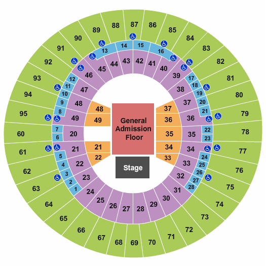 Frank Erwin Center Twenty One Pilots Seating Chart