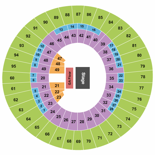 Frank Erwin Center Tyler The Creator Seating Chart