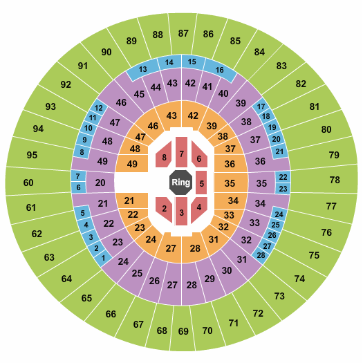 Frank Erwin Center UFC Seating Chart