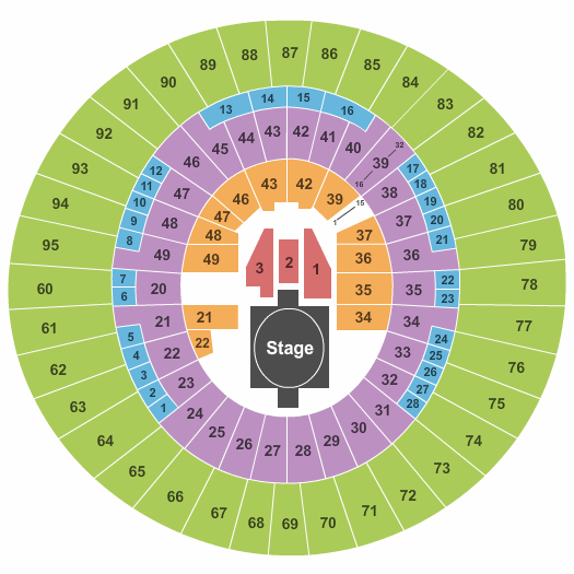 Frank Erwin Center iHeart Radio Country Festival Seating Chart