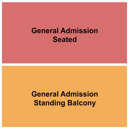 Franklin Music Hall GA Seated/Standing Seating Chart