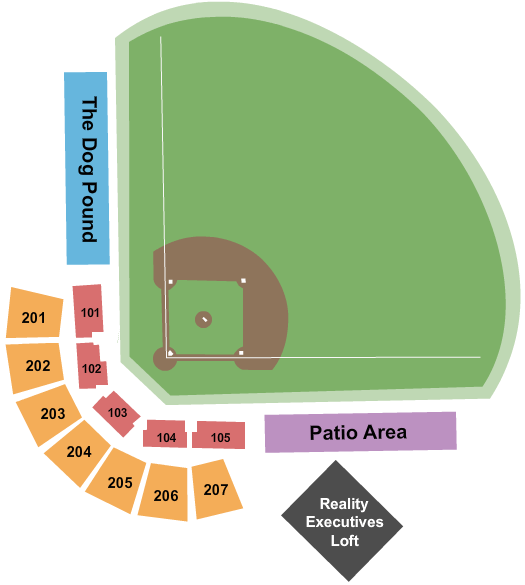 ISG Field Baseball Seating Chart